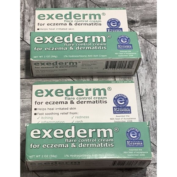 2 Exederm Flare Control Cream 2oz For Eczema & Dermatitis Expires 06/2027 - Picture 3 of 4